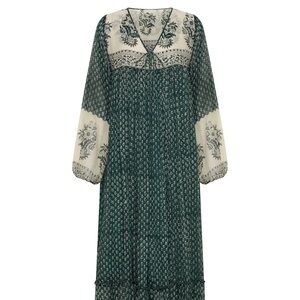 🌲 Daughters of India Rooh Maxi Dress - Pine - NWT🌲